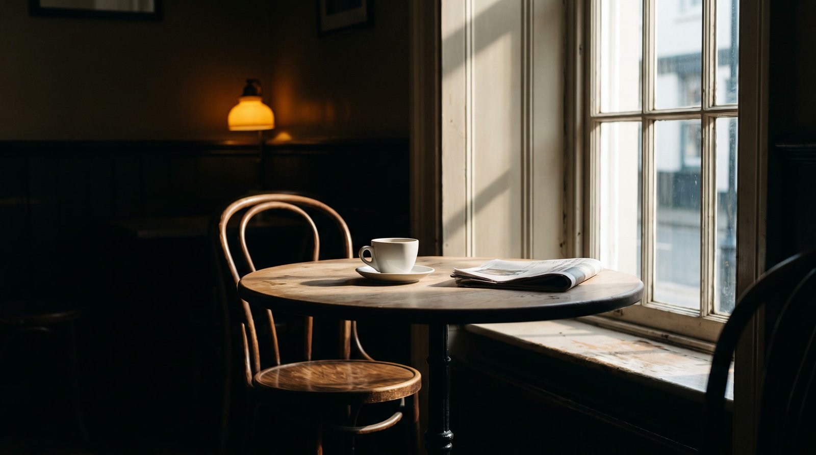 The window table in morning light